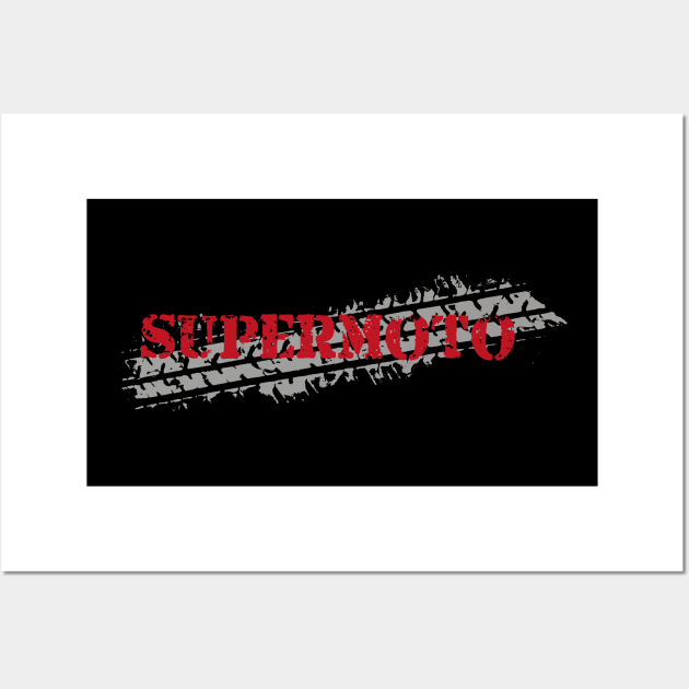 supermoto simple lettering Wall Art by wahyuart21